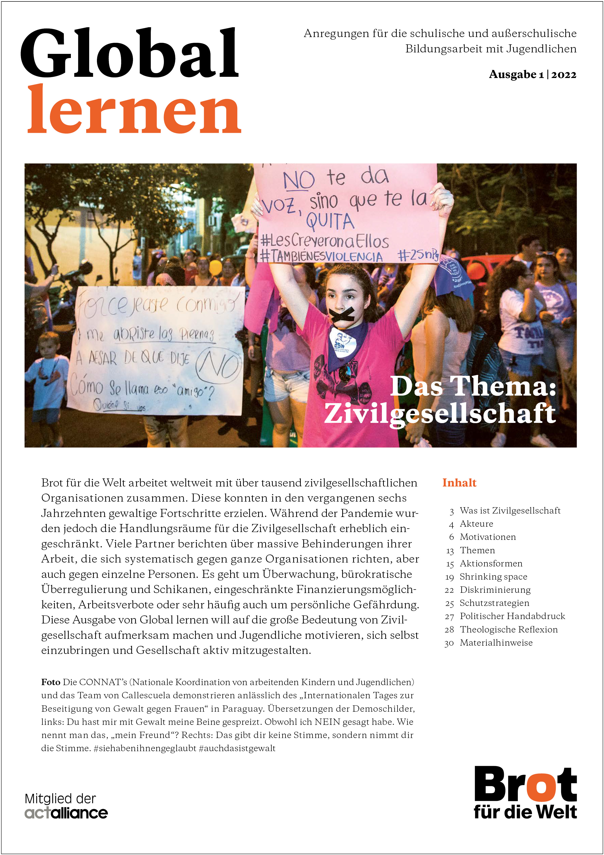 Global lernen: Zivilgesellschaft