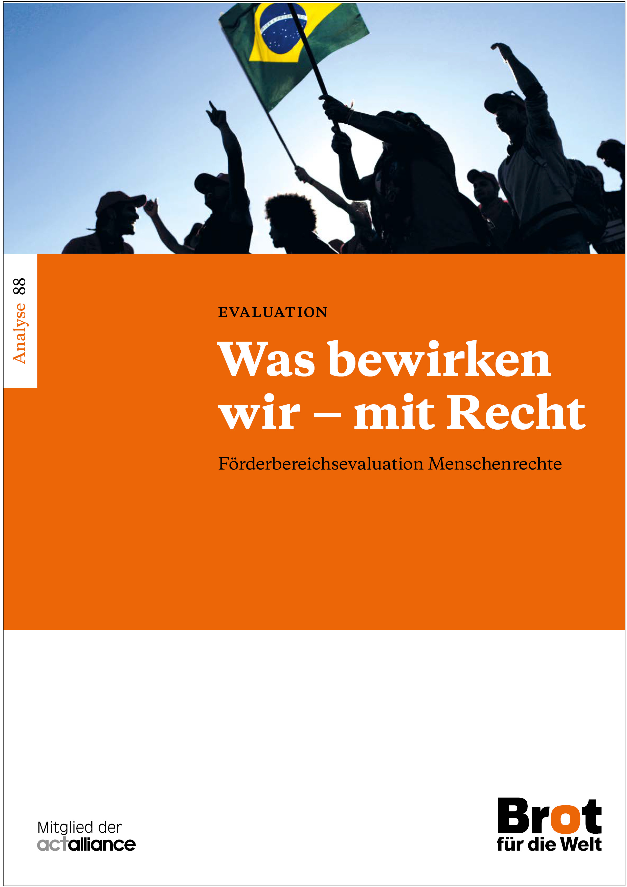 Analyse 88: Was bewirken wir mit Recht - Förderbereichsevaluation Menschenrechte